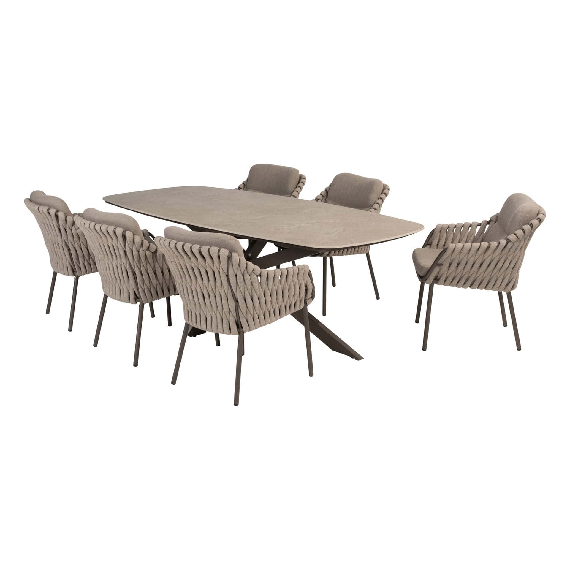 4SO Montera dining set (6 st.) + Taste 4SO Prado tafel 240x105cm - afbeelding 12