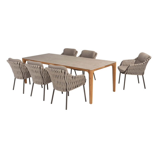 4 Seasons Outdoor Montera Dining + Taste 4SO Liam Esstisch mit Keramiktisch Top 240 cm