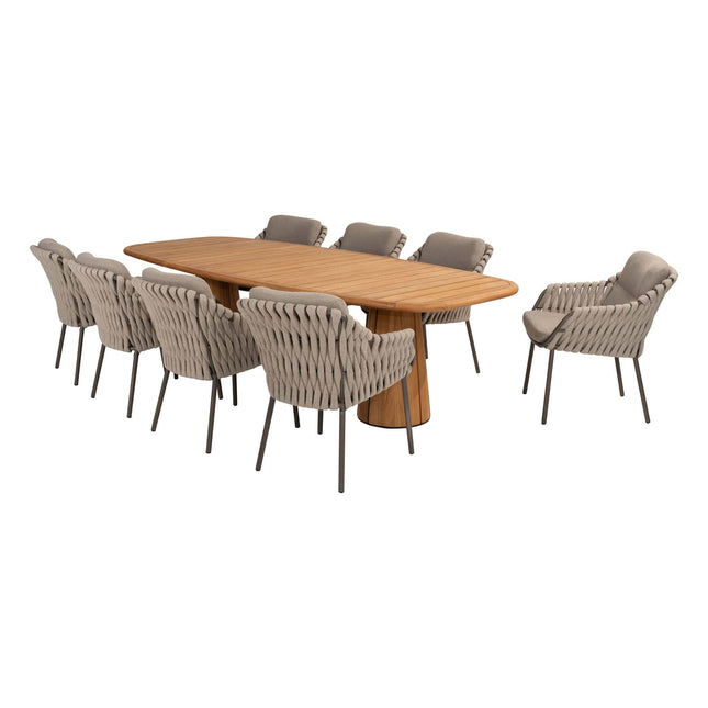 4 Seasons Outdoor Montera Dining + Taste 4SO Capri Tisch-Fass-Form Teak 280 x 110 cm