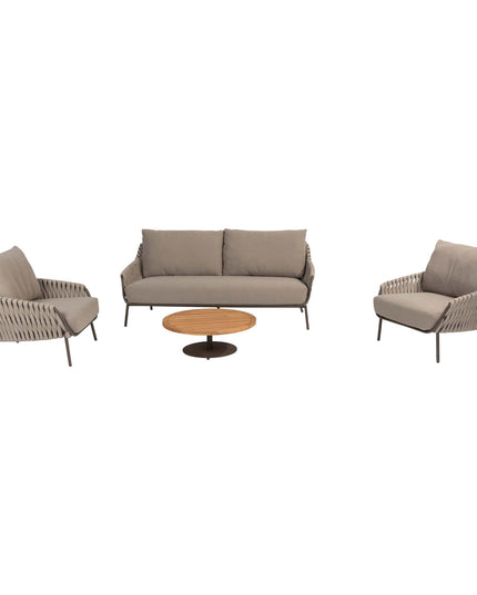 4 Seasons Outdoor Montera Lounge Set + Volta Couchtisch Terre 80 Ø CM