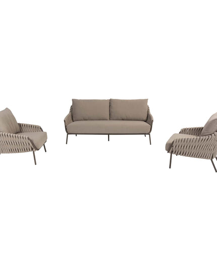 4 Seasons Outdoor Montera Lounge Set + Volta Couchtisch Terre 80 Ø CM