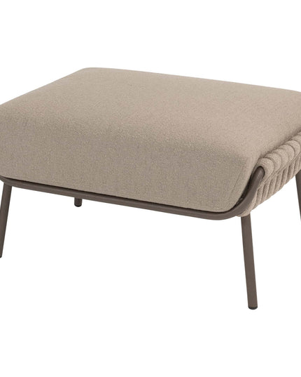 4 Seasons Outdoor Montera Lounge Set ohne Couchtisch + Fußstopp + Volta Couchtisch 80 Ø CM