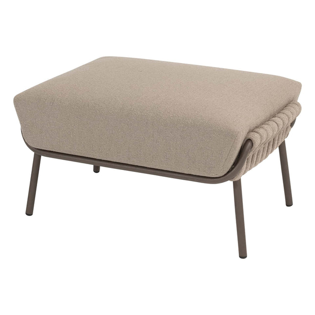 4 Seasons Outdoor Montera Lounge Set ohne Couchtisch + Fußstopp + Volta Couchtisch 80 Ø CM