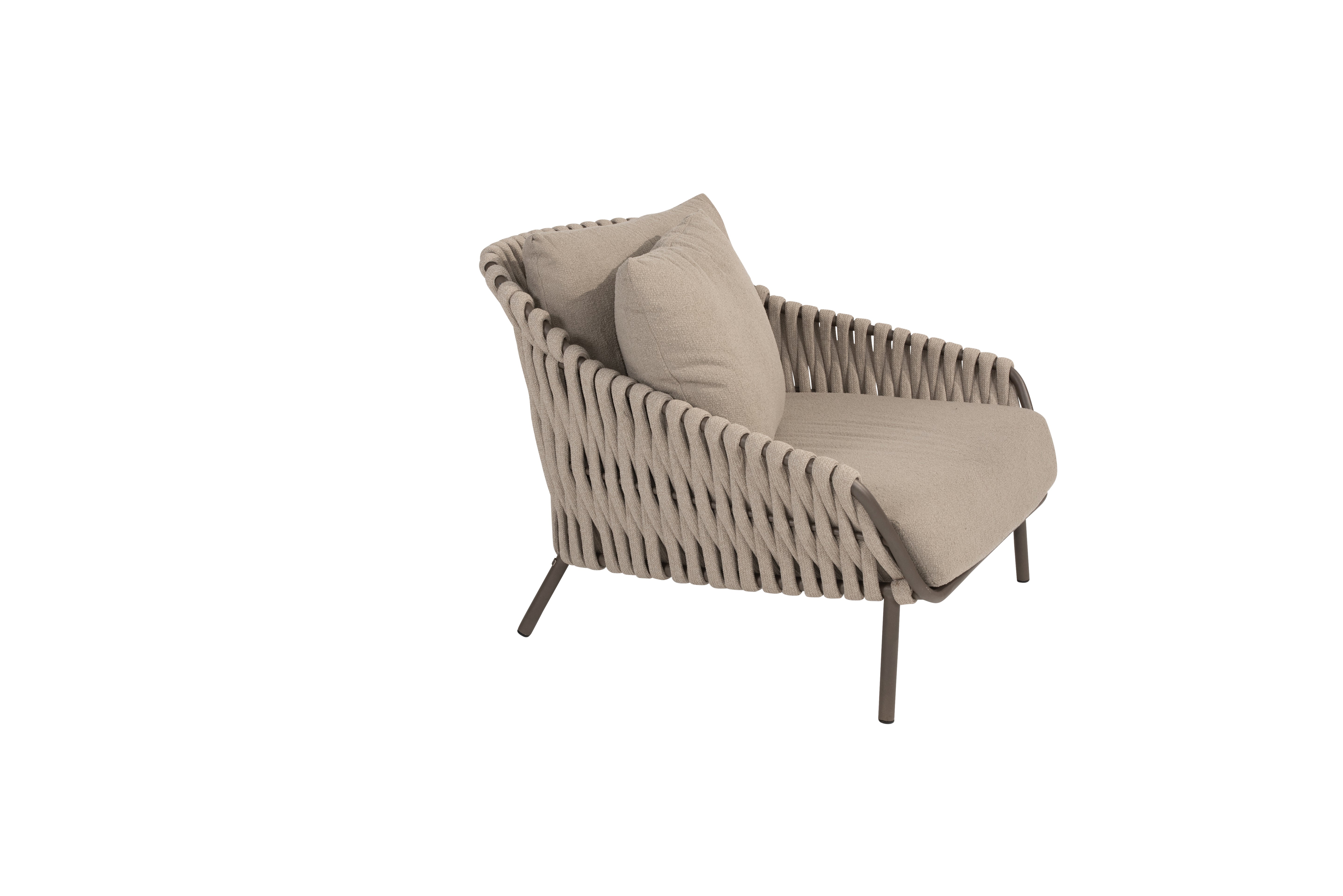 4SO Montera loungestoel latte incl. 2 kussens - afbeelding 4