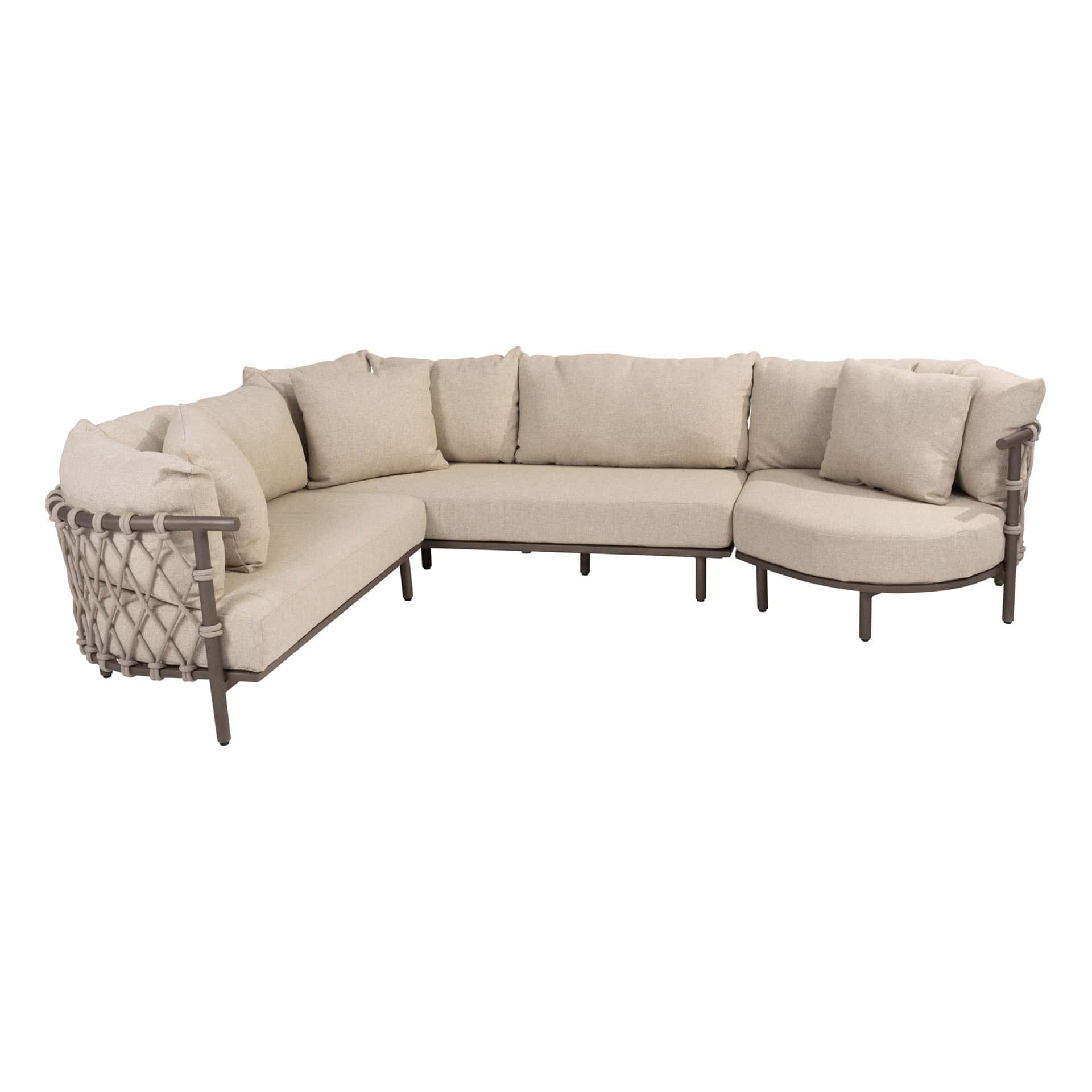 4SO Ezra modulares Ecksofa 210×127 cm taupe