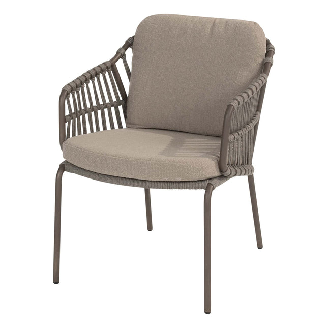 4 Seasons Outdoor Capalbio Essstuhl + Taste 4SO Liam Esstisch Teak 180 cm