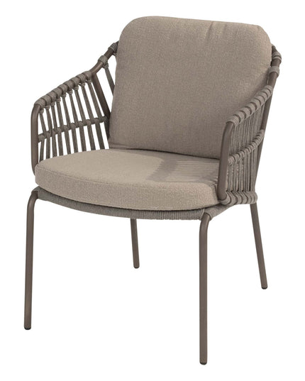 4 Seasons Outdoor Capalbio Essstuhl + Taste 4SO Capri Tisch-Fass-Form-Teak 240 cm