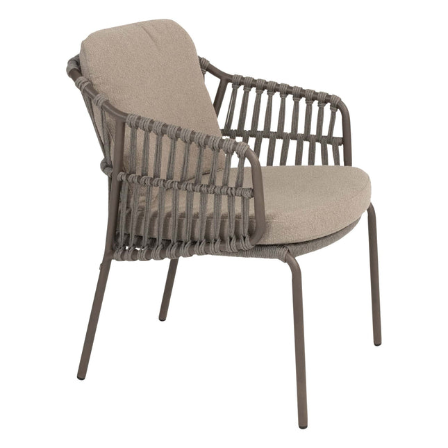 4 Seasons Outdoor Capalbio Essstuhl + Taste 4SO Capri Tisch-Fass-Form-Teak 240 cm