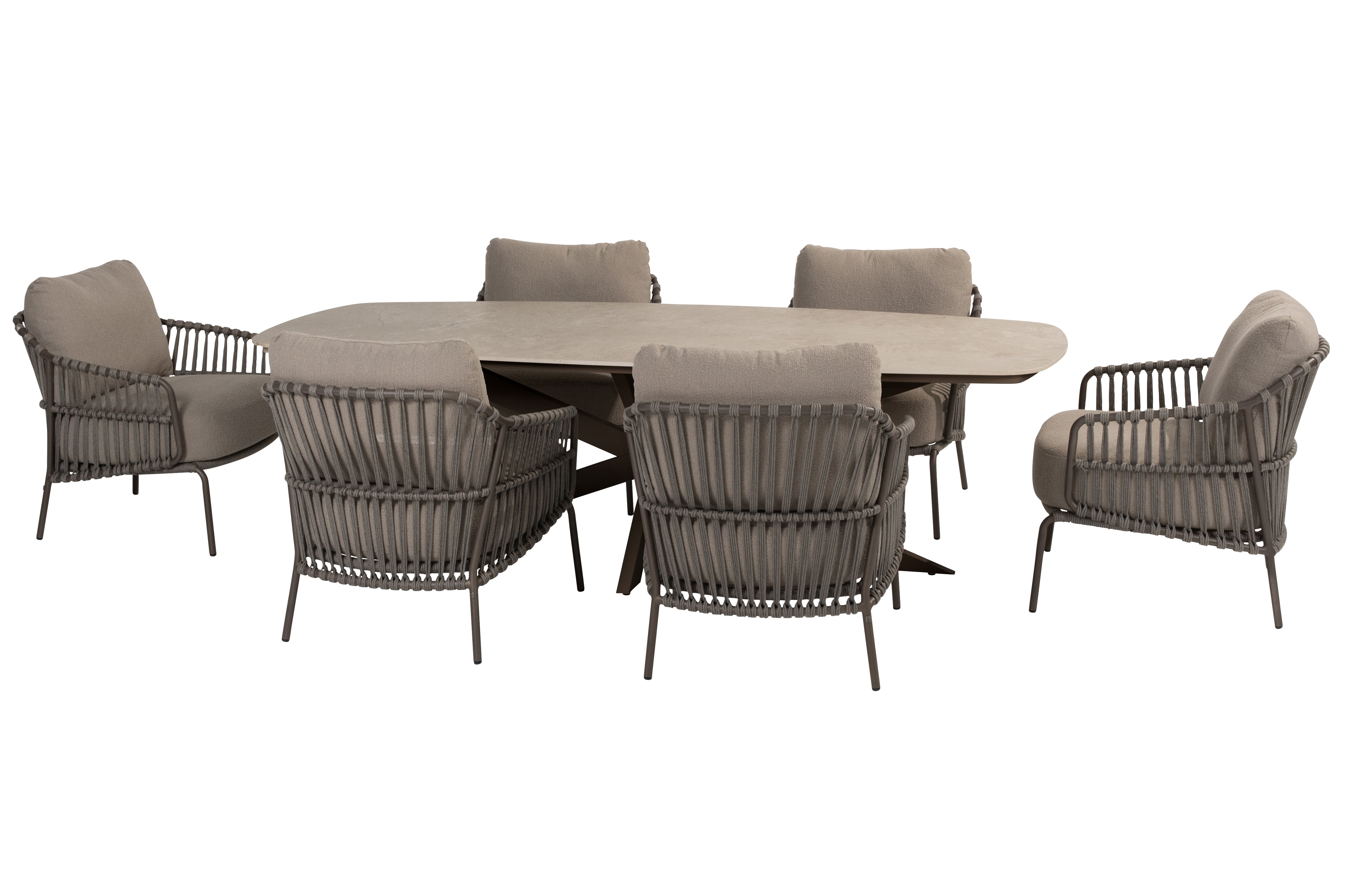 4SO Capalbio low dining stoel earth incl. 2 kussens - afbeelding 5