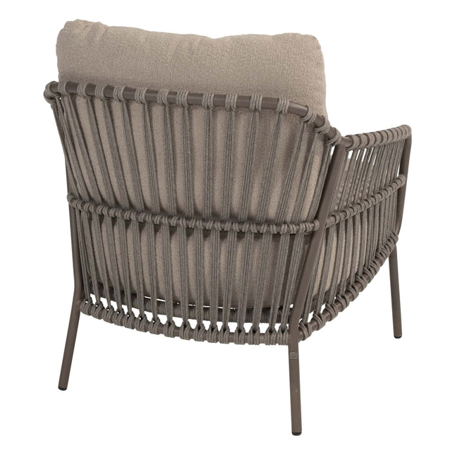 4 Seasons Outdoor Gartenset Capalbio Low Dining Chair + Nevada Low Ess Tisch-Fass-Form 250 cm Terre