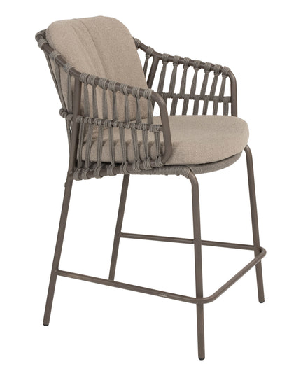 4 Jahreszeiten Outdoor Capalbio High Dining Chair + Taste 4so Liam High Ess Tisch mit Keramikblatt 220 cm