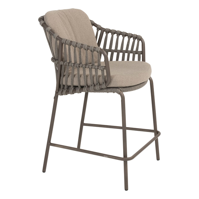 4 Jahreszeiten Outdoor Capalbio High Dining Chair + Taste 4SO Liam High Ess Tisch mit Keramikblatt 220 cm