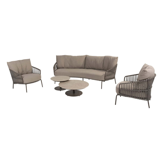 4 Seasons Outdoor Capalbio Lounge Set + Boaz Coffee Tische Terre
