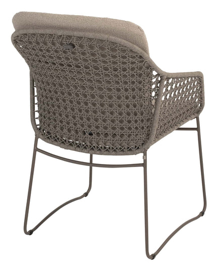 4 Seasons Outdoor Moretti High Back Speisestuhl + Geschmack 4SO Prado Tisch mit Keramiktisch Top Barrel Terre 240 cm