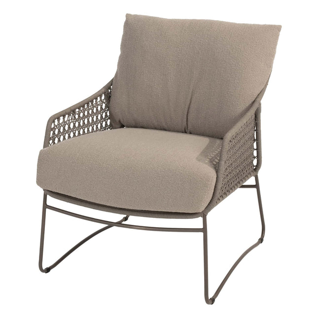 4 Seasons Outdoor Moretti Lounge Set + Boaz Couchtisch 80 Ø cm terre