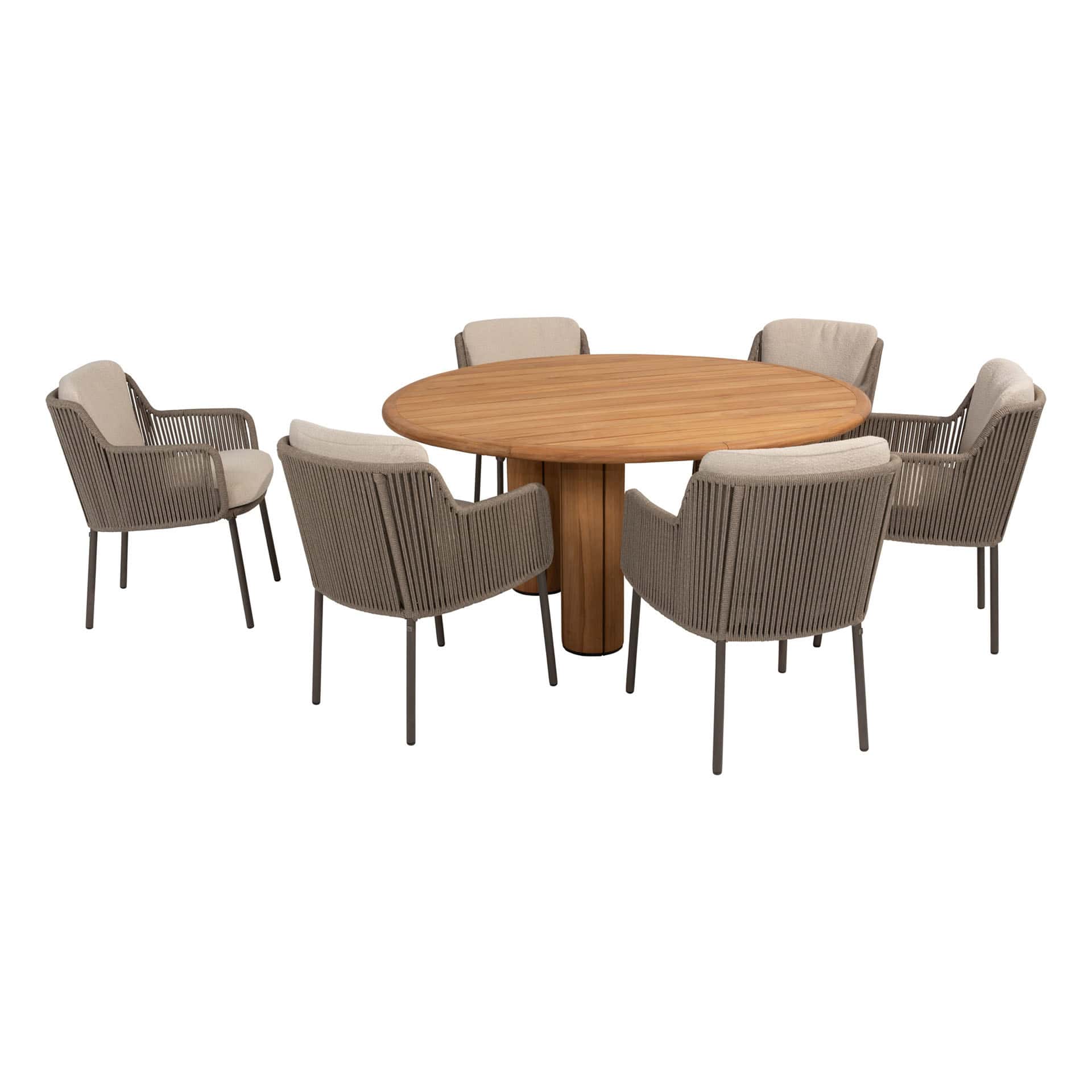 4SO Bernini dining set (6 st.) + Taste 4SO Corsica tafel ⌀160cm - afbeelding 10