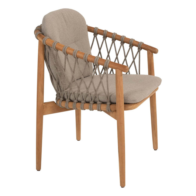 4 Seasons Outdoor Nora Essstuhl + Taste 4SO Liam Esstisch mit Keramiktisch Top 240 cm