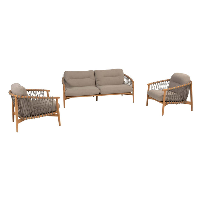 4 Seasons Outdoor Nora Lounge Set ohne Kaffeetisch