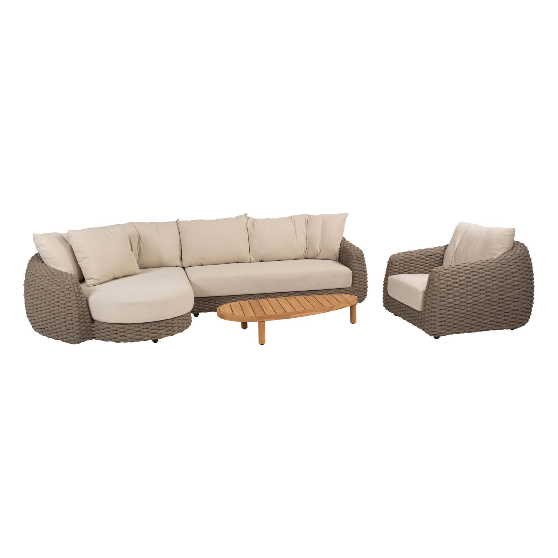 4SO Maxime lounge set chair met Finn salontafel 125x63cm - afbeelding 14