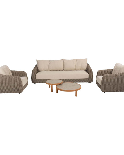 4 Seasons Outdoor Maxime Lounge Set + Finn -Kaffeetische Keramik