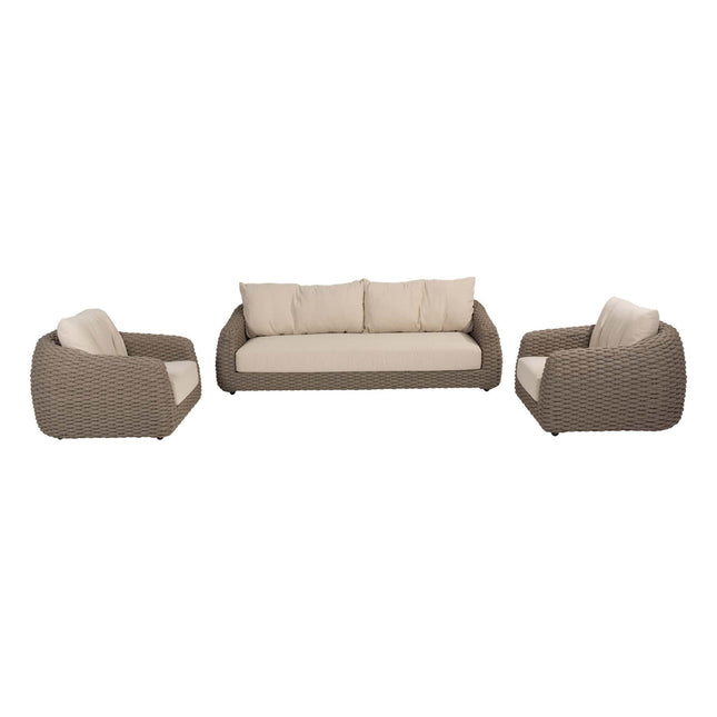 4 Seasons Outdoor Maxime Lounge Set + Volta Kaffeetische Terre