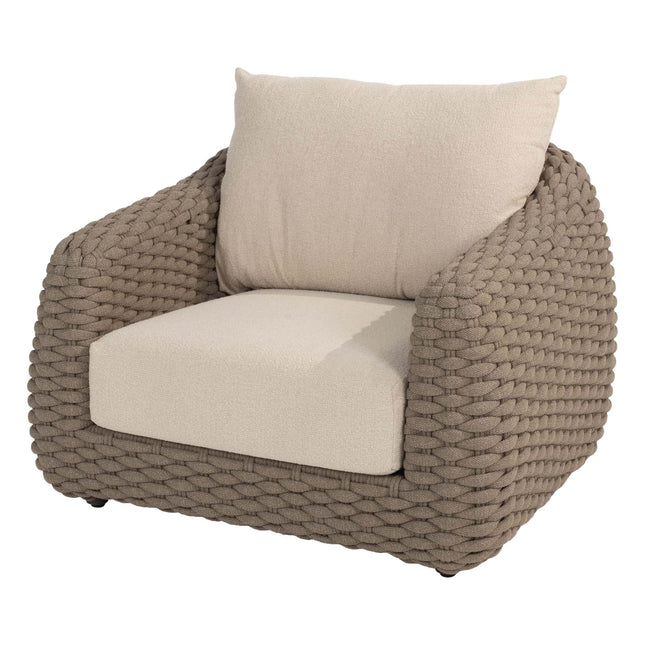 4 Seasons Outdoor Maxime Bistro Lounge Set + Boaz Side Table Terre