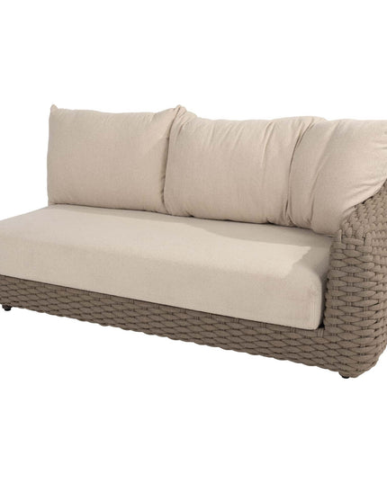 4 Seasons Outdoor Maxime Chaise Lounge Bank + Lounge Stuhl + Finn Couchtisch Kieselform