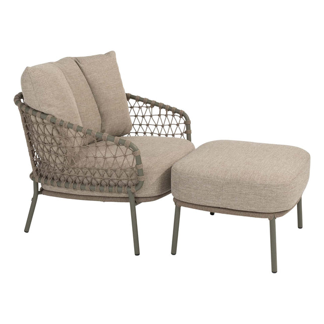 4 Seasons Outdoor Jura Lounge Stuhl inkl. 2 Kissen