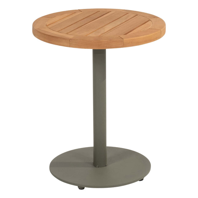 4 Seasons Outdoor Volta Side Table Central Leg Olive 45 cm. Ø (H 55)