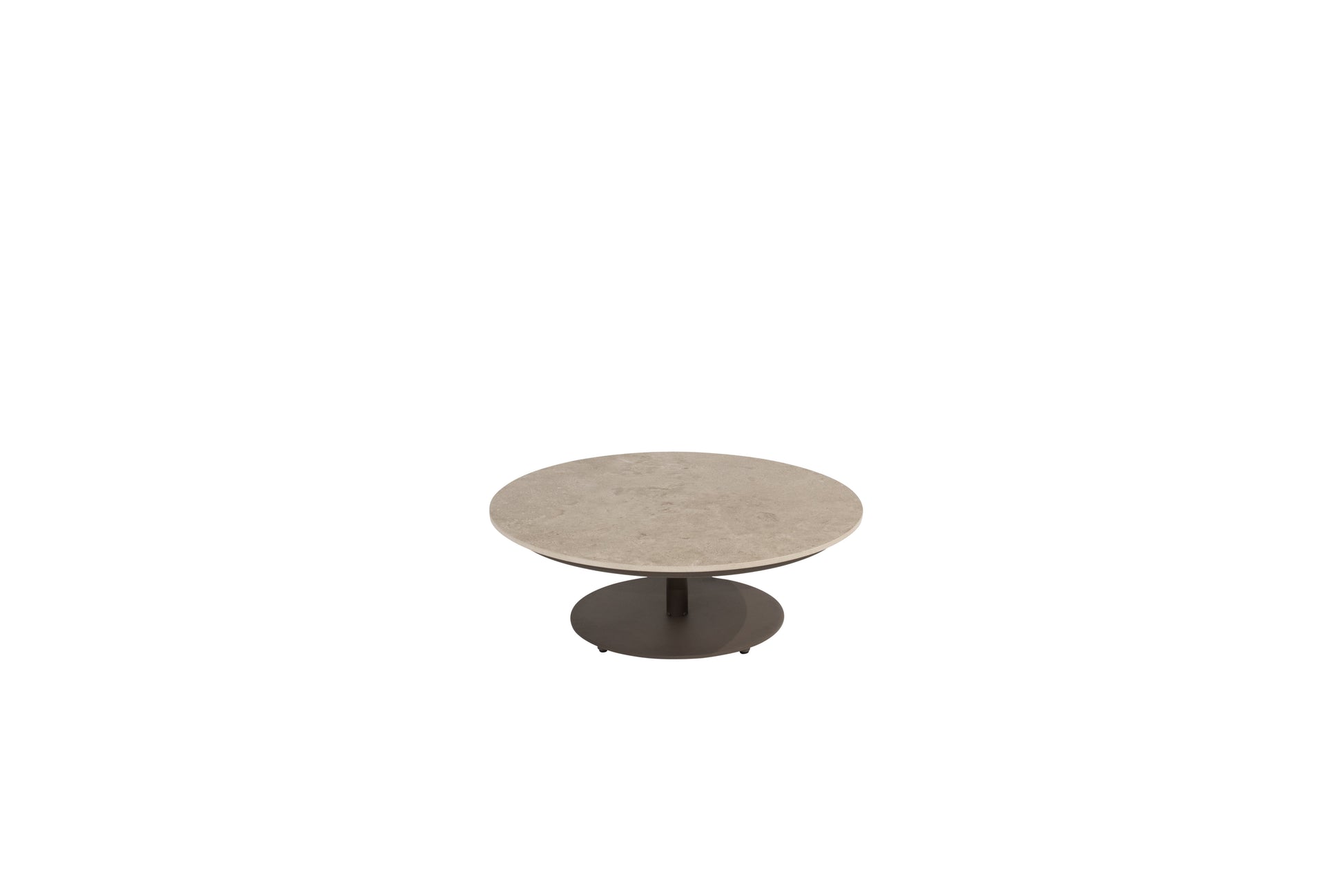 4SO Boaz coffee table ceramic central leg terre 80 x 30 cm. - SKU 214259