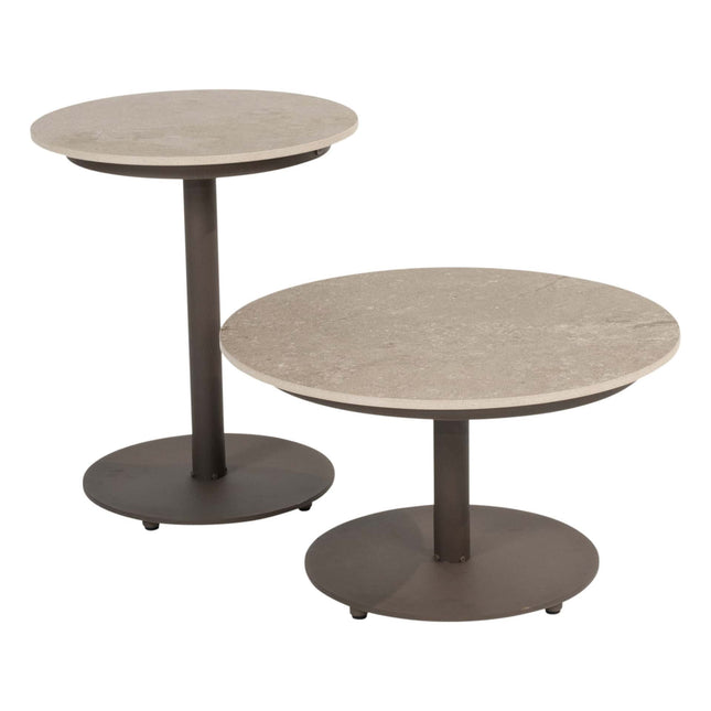 4 Seasons Outdoor Maxime Chaise Lounge Bank + Boaz Kaffeetische Terre