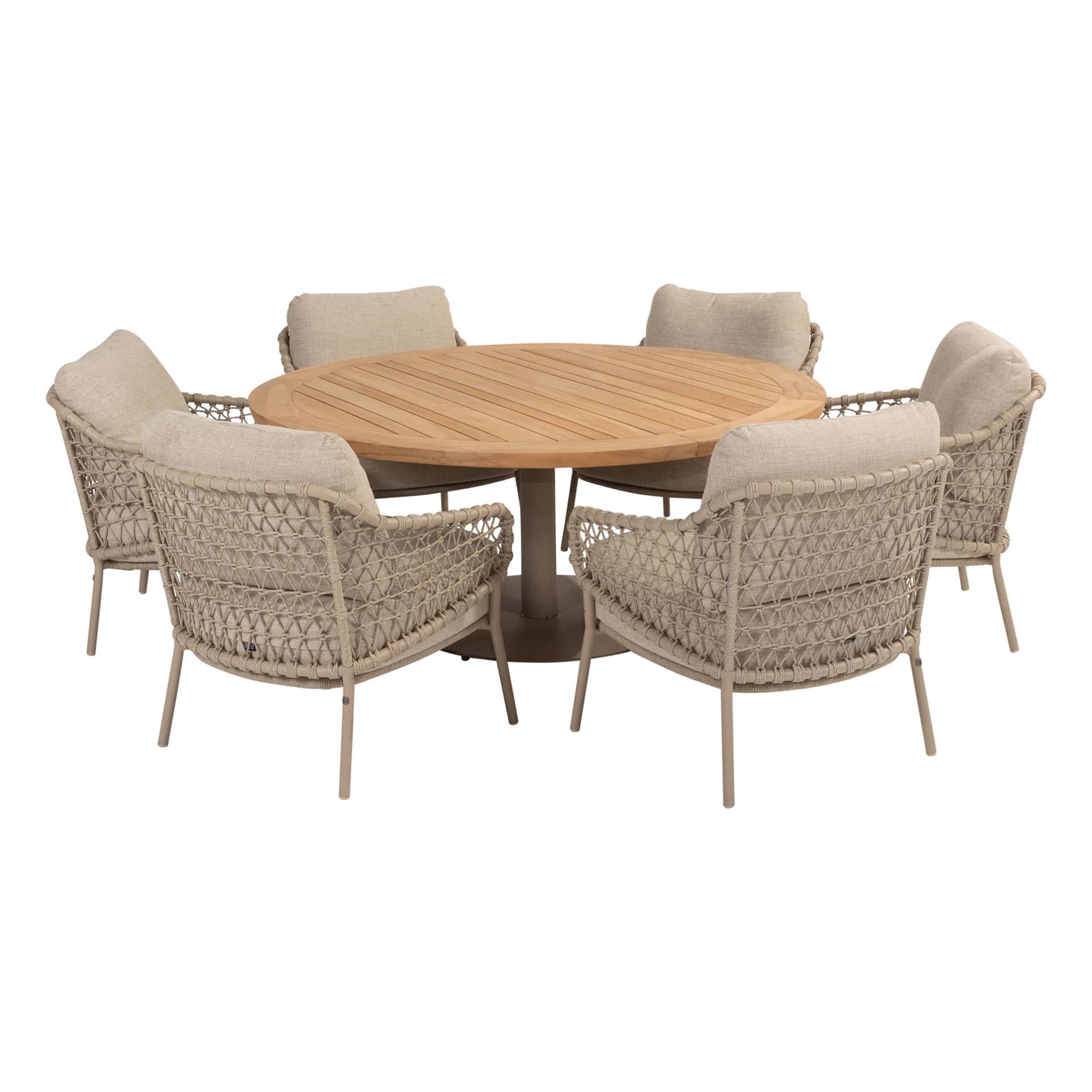 4SO Sardinia low dining set (6 st.) + Taste 4SO Saba tafel ⌀160cm - afbeelding 12