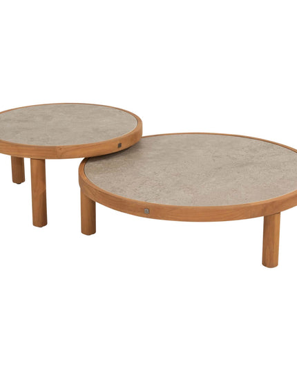 4 Seasons Outdoor Maxime Lounge Set + Finn -Kaffeetische Keramik