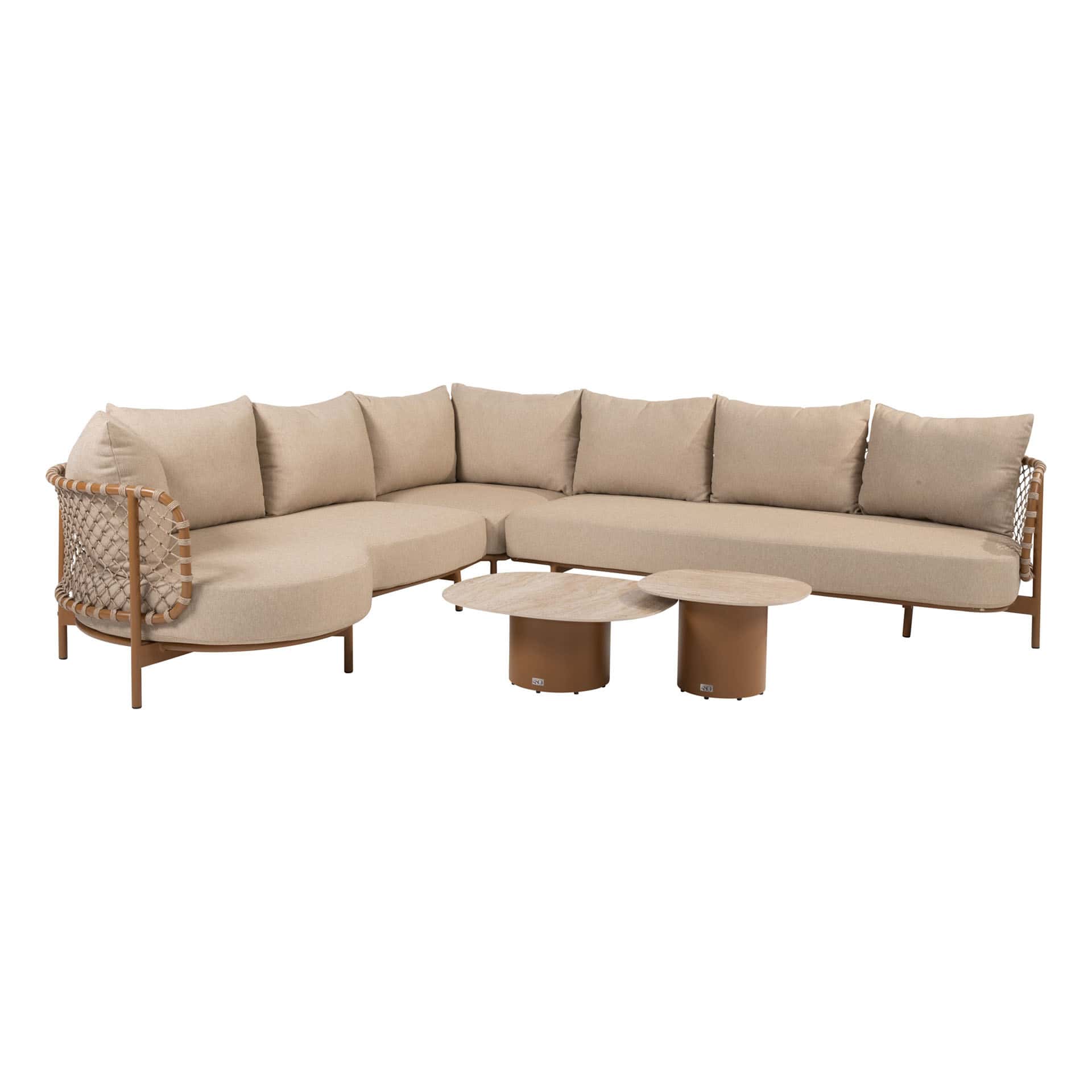 4SO Martinique lounge set amber met Sofie salontafels (2 st.) - afbeelding 12