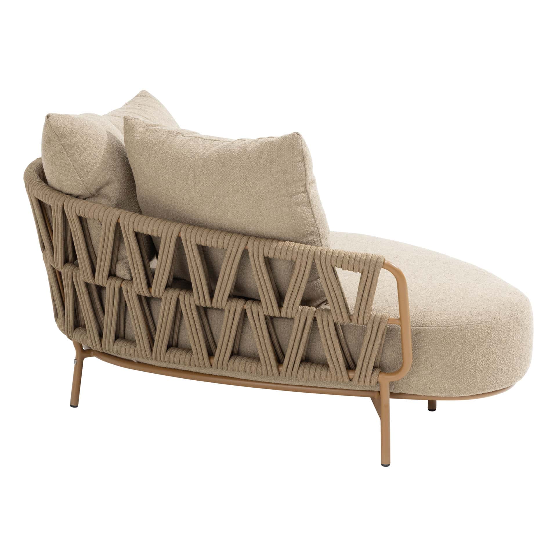 4SO Biarritz modulares Sofa mit Chaiselongue amber