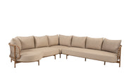 Martinique modular corner lounge set amber without tables - Complete Set