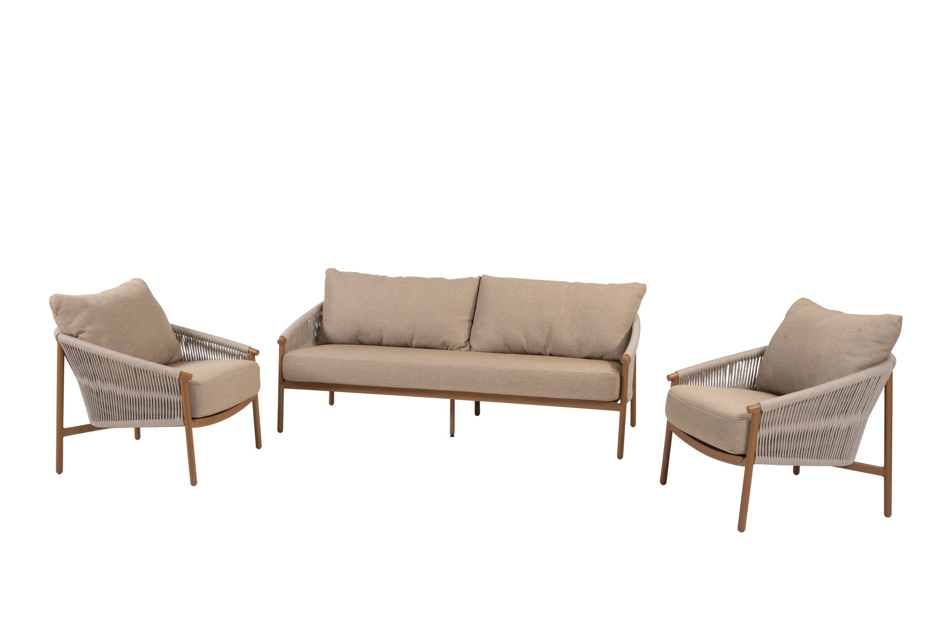 Milos lounge set amber without tables - Complete Set