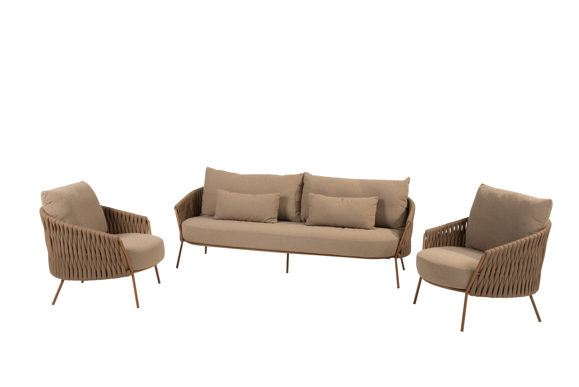 Molina lounge set amber without tables - Complete Set