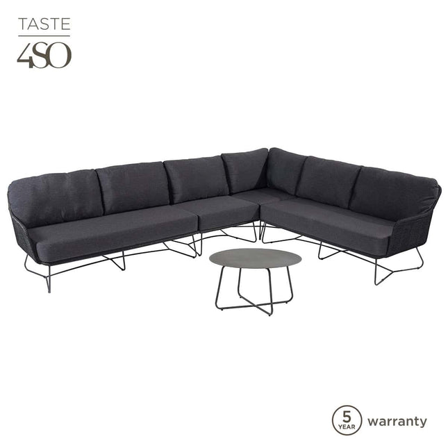 Taste 4SO Belmond Corner Sofa + Mitte + Dali Couchtisch 73 Ø CM
