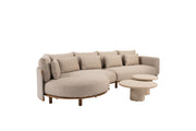 Safina chaise longue amber with Hampton tables - Complete Set