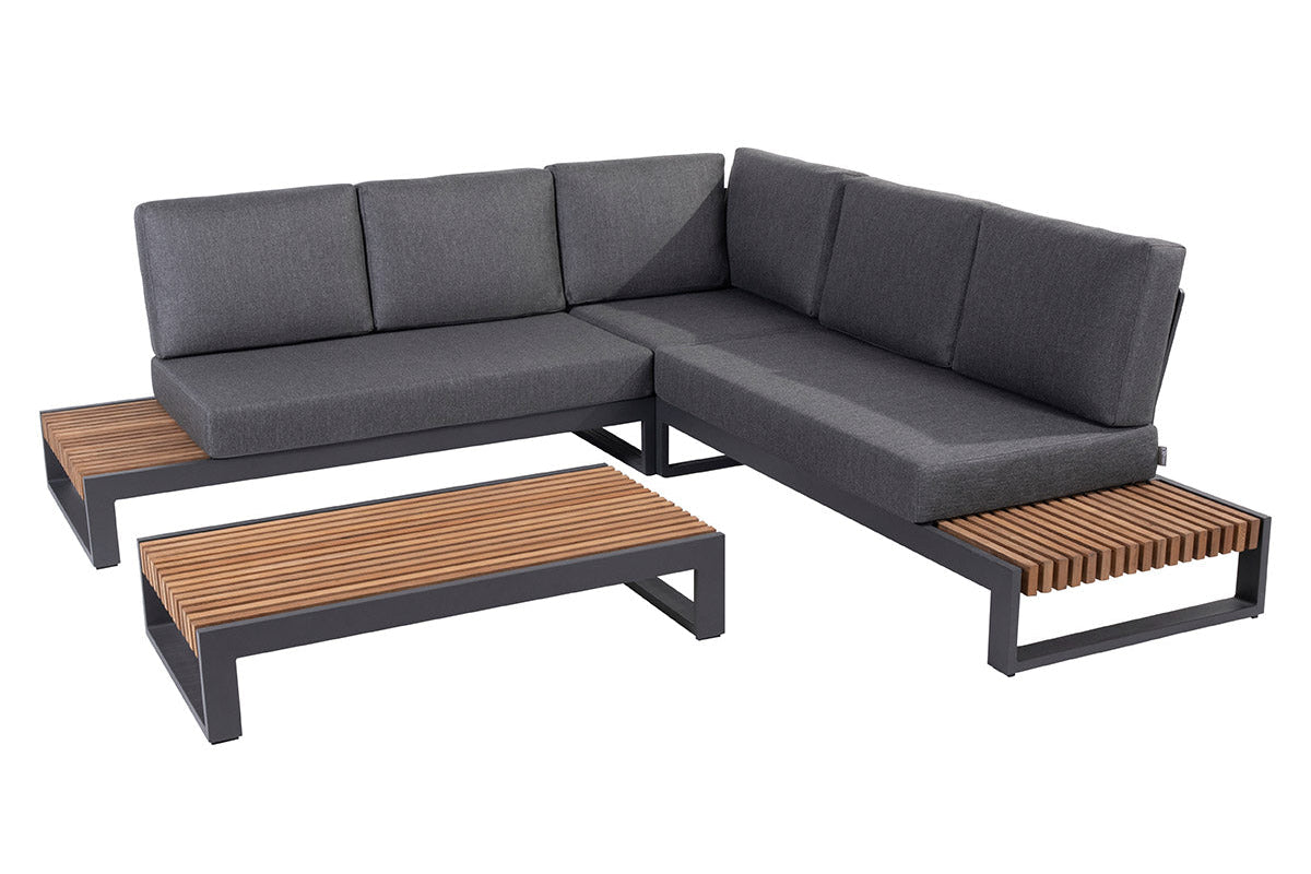 Taste 4SO Matisse Lounge-Set anthrazit mit Matisse Couchtisch 120x65 cm
