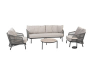 Alicante lounge set anthracite with Vic tables - Complete Set