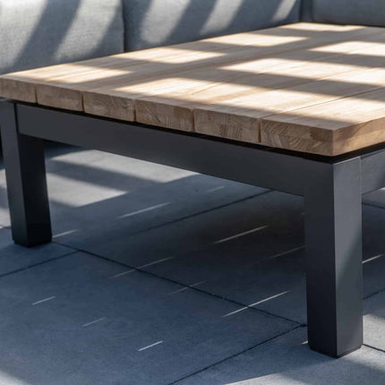 4 Seasons Outdoor Capitol Couchtisch Quadrat 90 x 90 x 35 cm. Teaktisch -Top