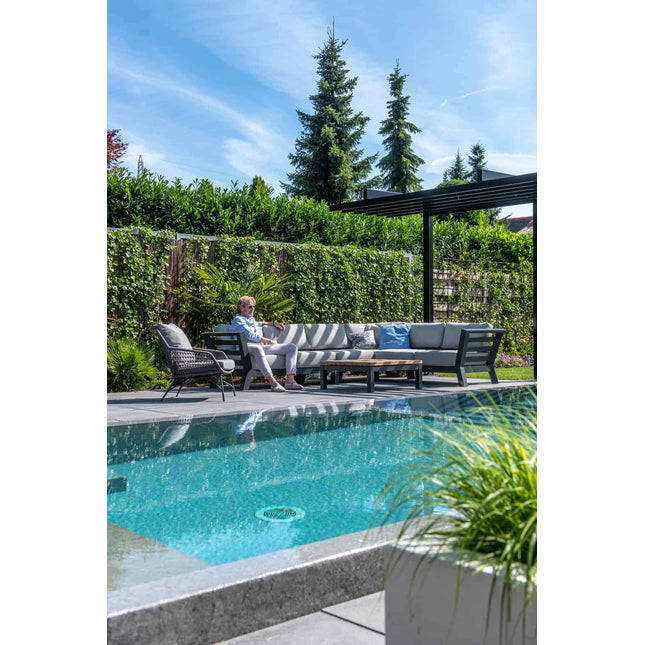 4 Seasons Outdoor Meteoro Lounge Set + Mitte + Capitol Couchtabelle 90 x 90 cm