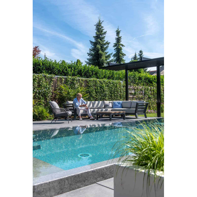 4 Seasons Outdoor Meteoro Lounge Set + Mitte + Capitol Couchtabelle 90 x 90 cm