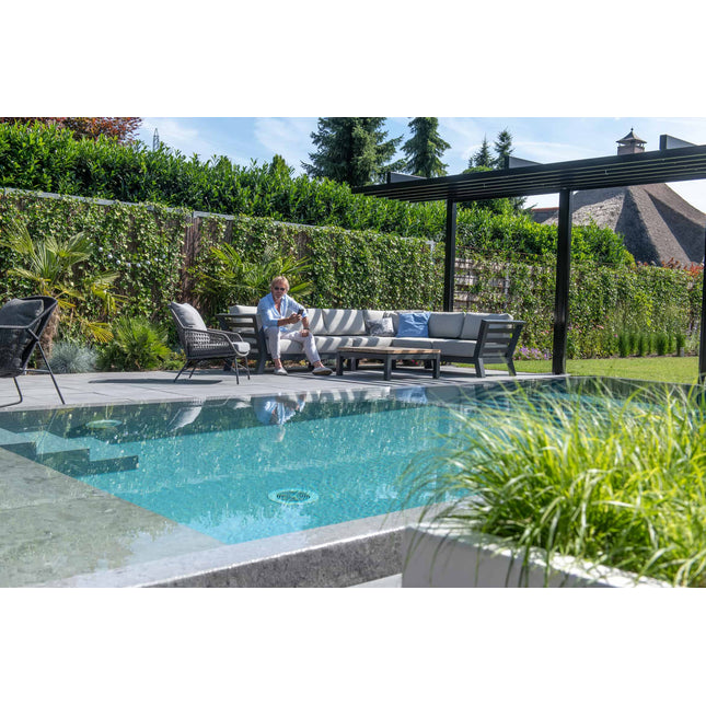 4 Seasons Outdoor Meteoro Lounge Set + Mitte + Capitol Couchtabelle 90 x 90 cm