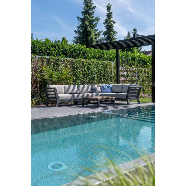 4 Seasons Outdoor Meteoro Lounge Set + Mitte + Capitol Couchtabelle 90 x 90 cm