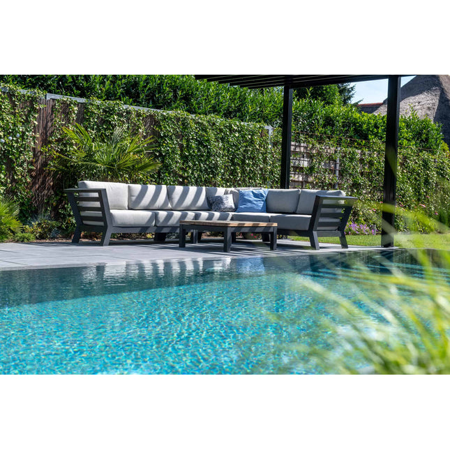 4 Seasons Outdoor Meteoro Lounge Set + Mitte + Capitol Couchtabelle 90 x 90 cm