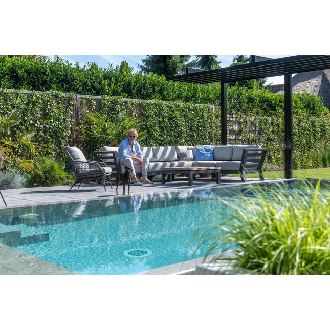 4 Seasons Outdoor Meteoro Lounge Set + Mitte + Capitol Couchtabelle 90 x 90 cm