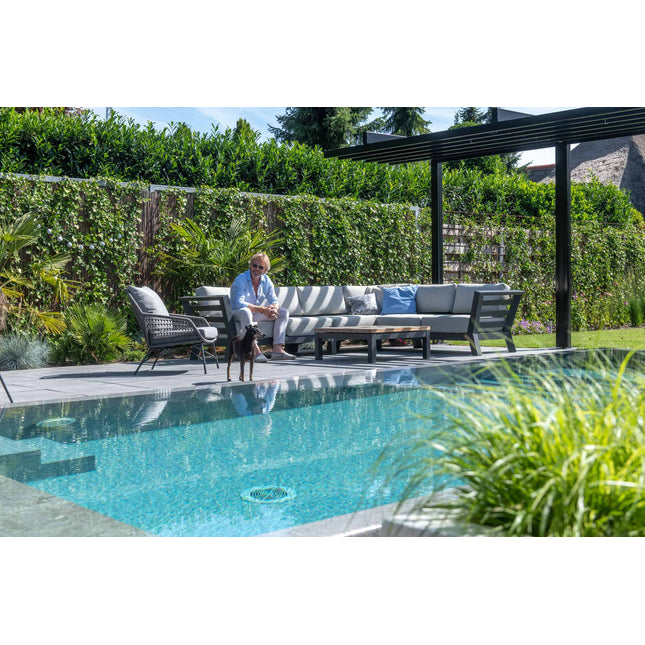 4 Seasons Outdoor Meteoro Lounge Set + Mitte + Capitol Couchtabelle 90 x 90 cm